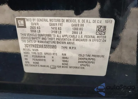 2014 Cadillac Srx Luxury Collection из США, поврежденный, VIN 3GYFNEE38ES555980